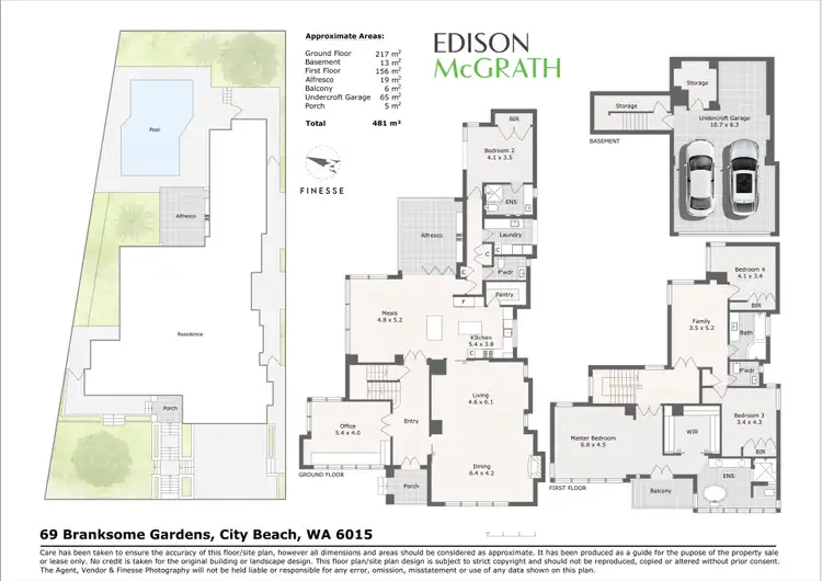 Floorplan of Homely house listing, 69 Branksome Gardens, City Beach WA 6015
