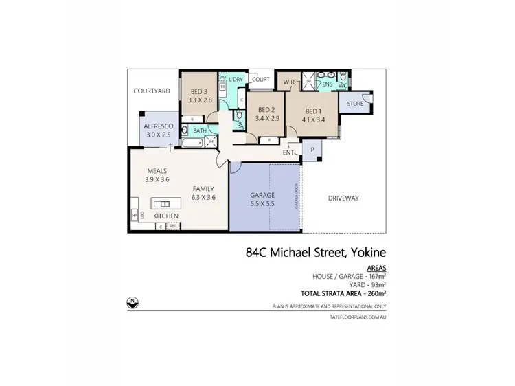 Floorplan of Homely villa listing, 84c Michael Street, Yokine WA 6060