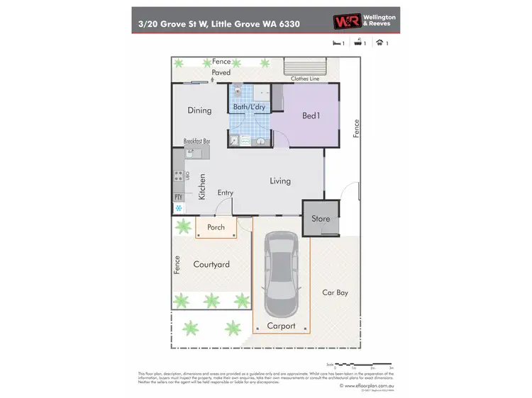 Floorplan of Homely house listing, Unit 3, 20 Grove Street West, Little Grove WA 6330