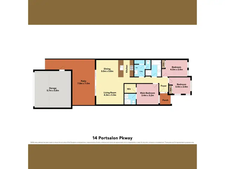 Floorplan of Homely house listing, 14 Portsalon Parkway, Butler WA 6036