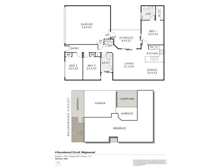 Floorplan of Homely house listing, 4 Roundwood Circuit, Ridgewood WA 6030