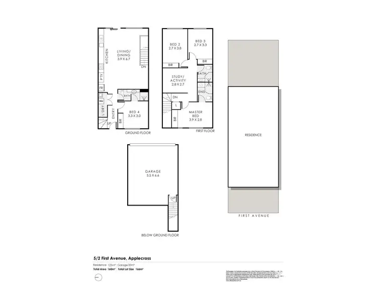 Floorplan of Homely townhouse listing, 5/2 First Avenue, Applecross WA 6153