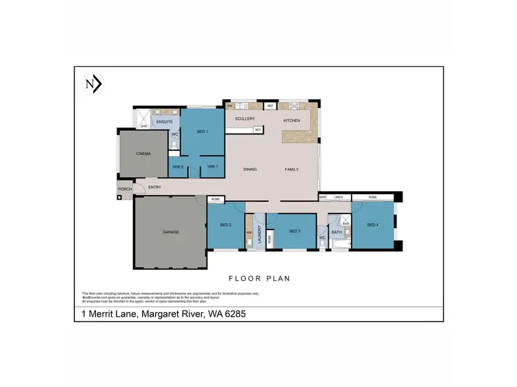 Floorplan of Homely house listing, 1 Merrit Lane, Margaret River WA 6285