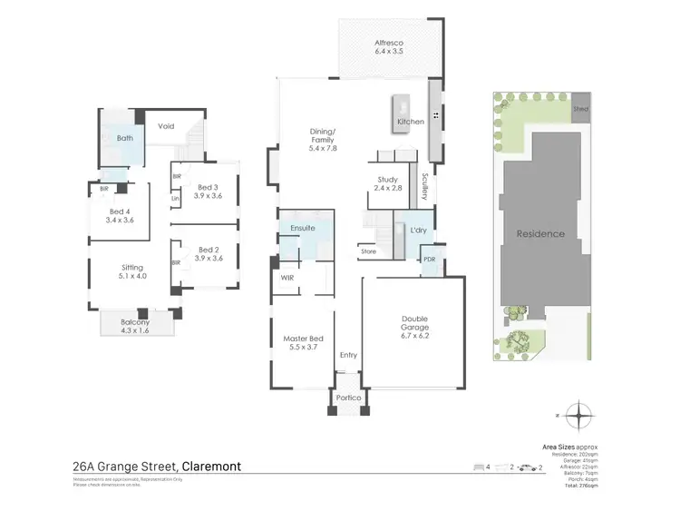 Floorplan of Homely house listing, 26A Grange Street, Claremont WA 6010