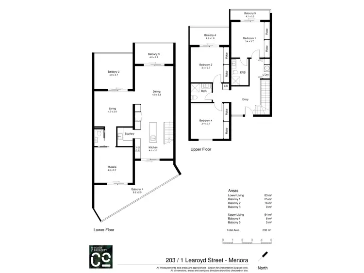 Floorplan of Homely townhouse listing, 203/1 Learoyd Street, Menora WA 6050