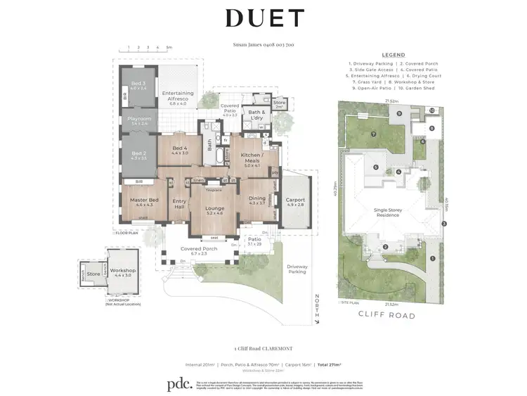 Floorplan of Homely house listing, 1 Cliff Road, Claremont WA 6010