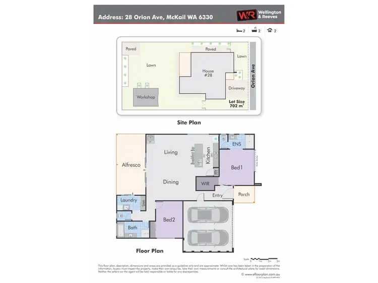 Floorplan of Homely house listing, 28 Orion Avenue, Mckail WA 6330