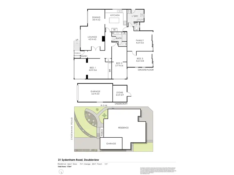 Floorplan of Homely house listing, 31 Sydenham Road, Doubleview WA 6018
