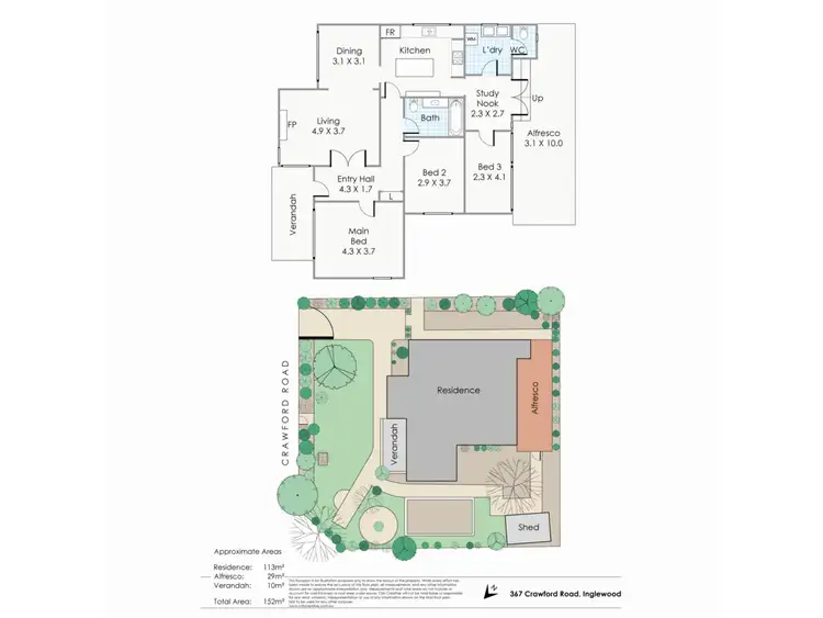 Floorplan of Homely house listing, 367 Crawford Road, Inglewood WA 6052