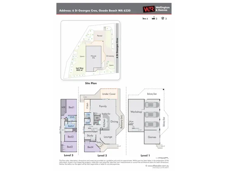 Floorplan of Homely house listing, 6 St Georges Crescent, Goode Beach WA 6330