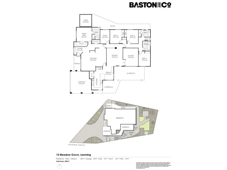 Floorplan of Homely house listing, 15 Meadow Grove, Leeming WA 6149