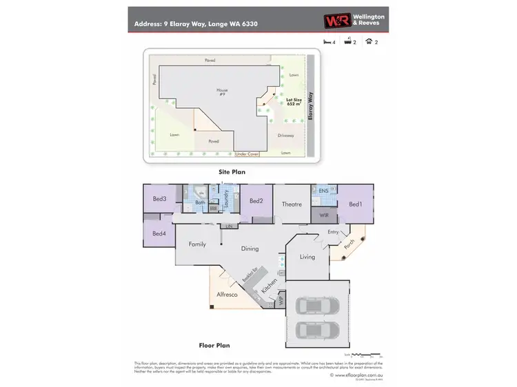 Floorplan of Homely house listing, 9 Elaray Way, Lange WA 6330