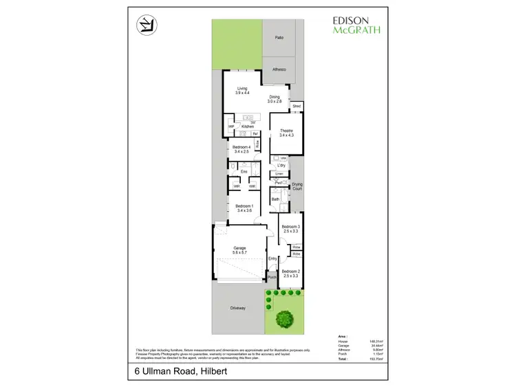 Floorplan of Homely house listing, 6 Ullman Road, Hilbert WA 6112