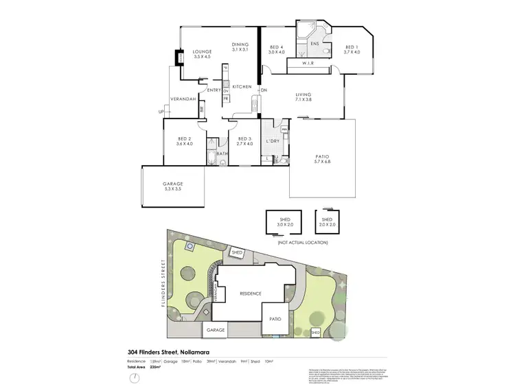 Floorplan of Homely house listing, 304 Flinders Street, Nollamara WA 6061