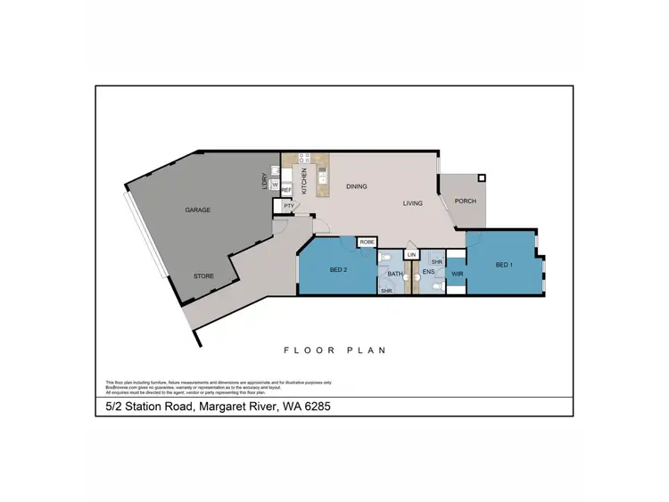 Floorplan of Homely unit listing, 5/2 Station Road, Margaret River WA 6285