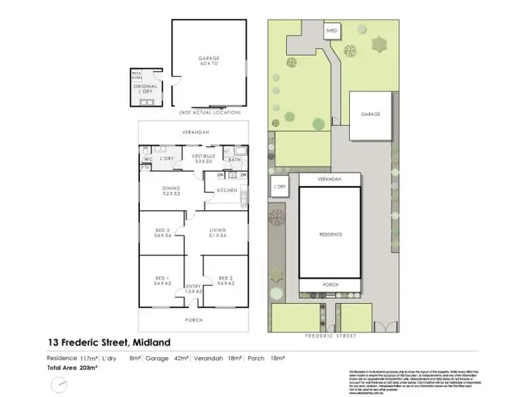 Floorplan of Homely house listing, 13 Frederic Street, Midland WA 6056