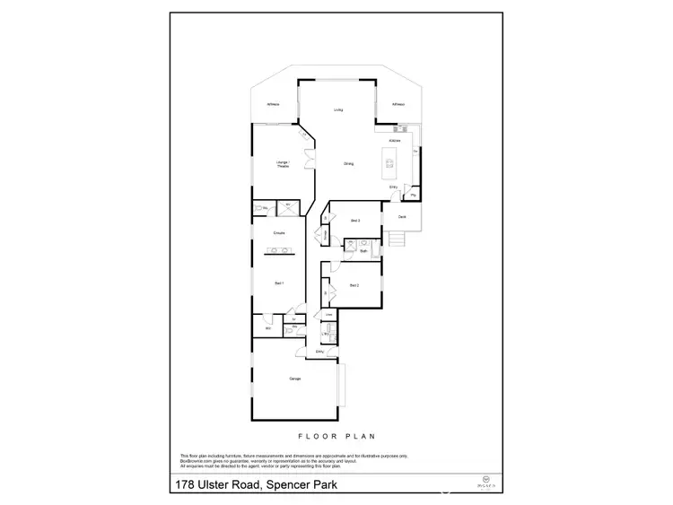 Floorplan of Homely house listing, 178 Ulster Road, Spencer Park WA 6330