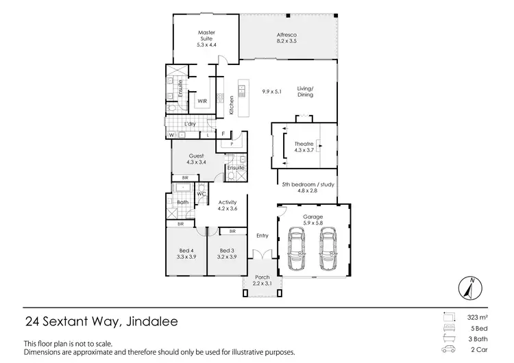 Floorplan of Homely house listing, 24 Sextant Way, Jindalee WA 6036