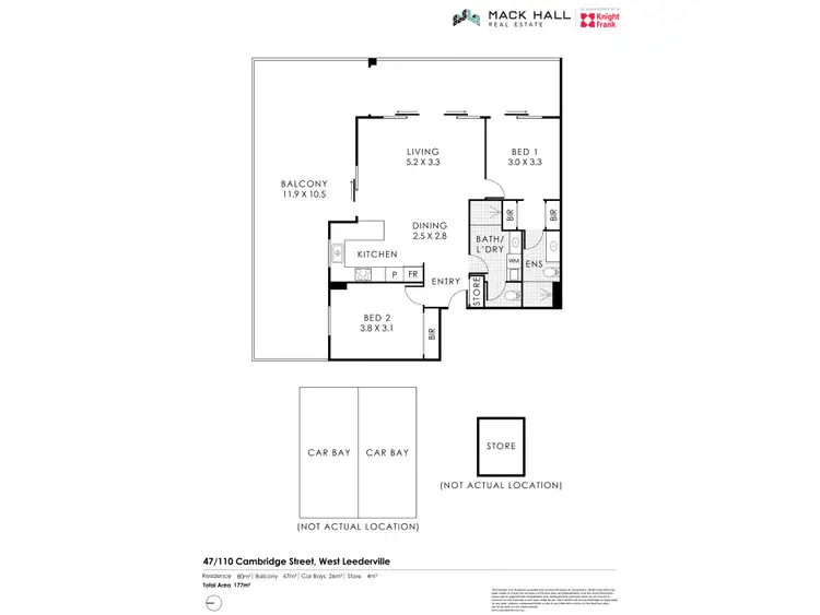 Floorplan of Homely apartment listing, 47/110 Cambridge Street, West Leederville WA 6007