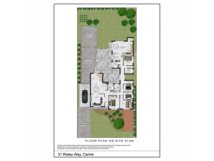 Floorplan of Homely house listing, 31 Risley Way, Carine WA 6020