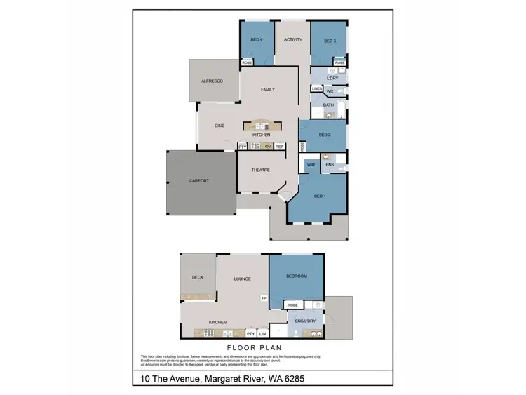 Floorplan of Homely house listing, 10 The Avenue, Margaret River WA 6285