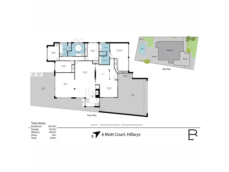 Floorplan of Homely house listing, 6 Mott Court, Hillarys WA 6025