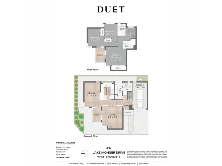 Floorplan of Homely townhouse listing, 3/17 Lake Monger Drive, West Leederville WA 6007