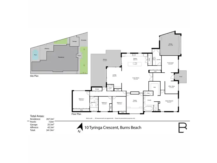 Floorplan of Homely house listing, 10 Tyringa Crescent, Burns Beach WA 6028