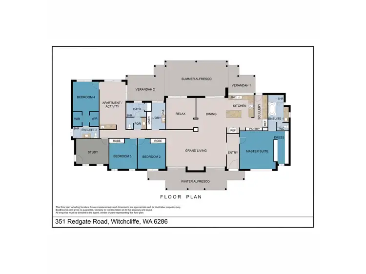 Floorplan of Homely rural property listing, 1001/351 Redgate Road, Margaret River WA 6285