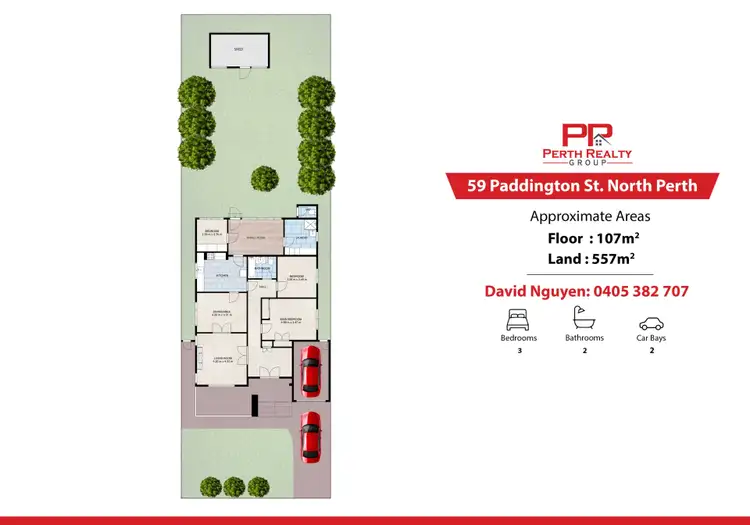 Floorplan of Homely house listing, 59 Paddington Street, North Perth WA 6006