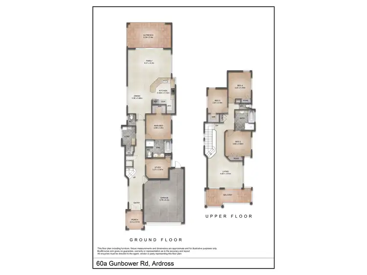 Floorplan of Homely house listing, 60A Gunbower Road, Ardross WA 6153
