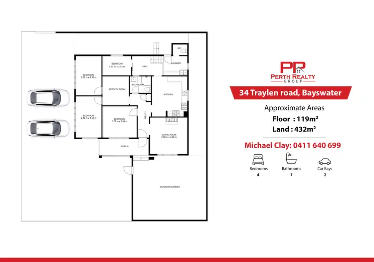 Floorplan of Homely house listing, 34 Traylen Road, Bayswater WA 6053
