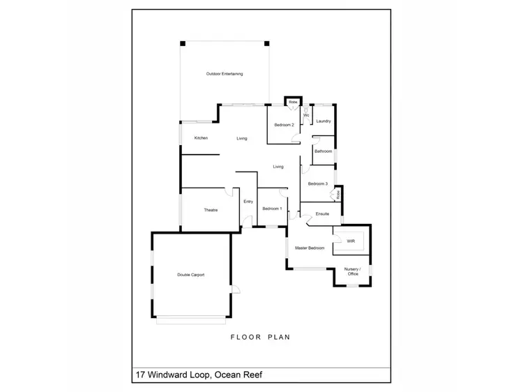 Floorplan of Homely house listing, 17 Windward Loop, Ocean Reef WA 6027