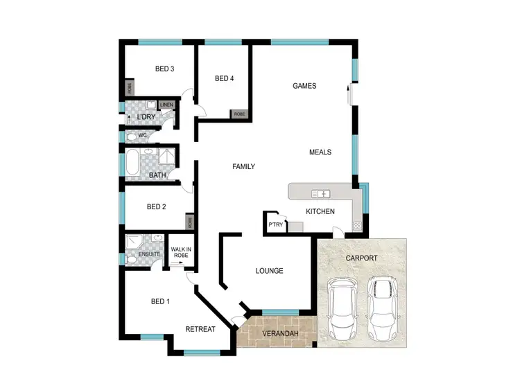 Floorplan of Homely house listing, 38 Moondar Parade, Dalyellup WA 6230
