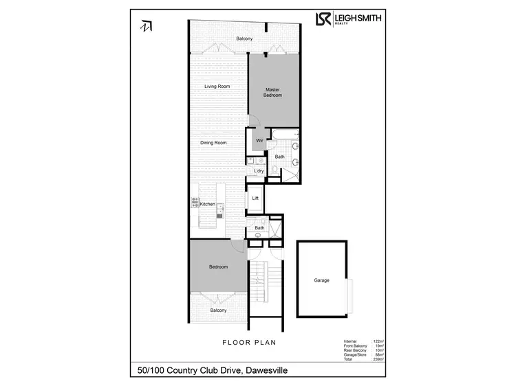 Floorplan of Homely unit listing, 50/100 Country Club Drive, Dawesville WA 6211