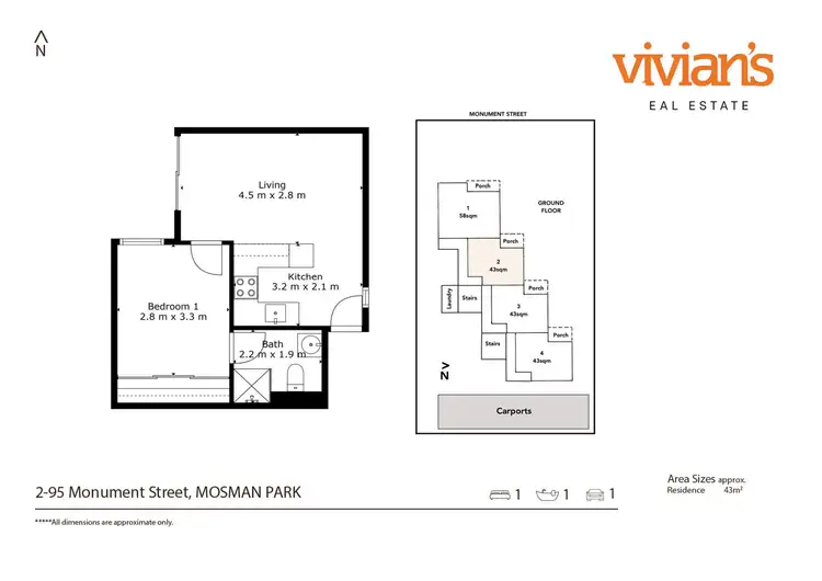 Floorplan of Homely apartment listing, 2/95 Monument Street, Mosman Park WA 6012