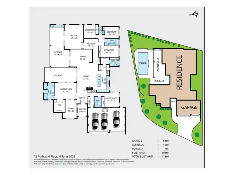 Floorplan of Homely house listing, 12 Rothwald Place, Hillarys WA 6025