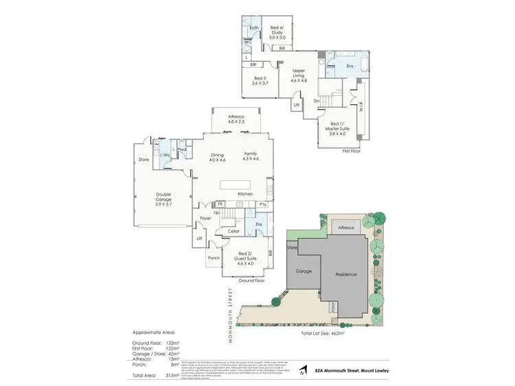 Floorplan of Homely house listing, 82A Monmouth Street, Mount Lawley WA 6050