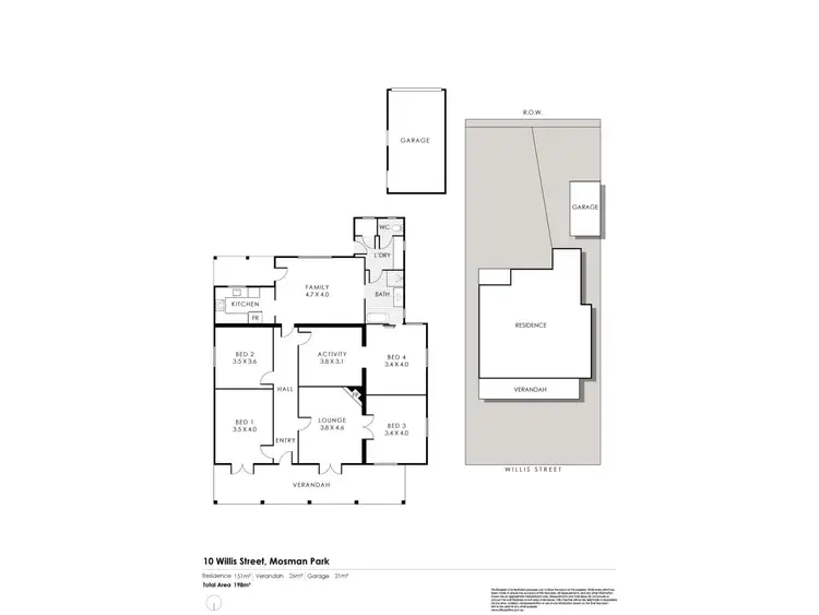 Floorplan of Homely house listing, Lot 1, 10 Willis Street, Mosman Park WA 6012