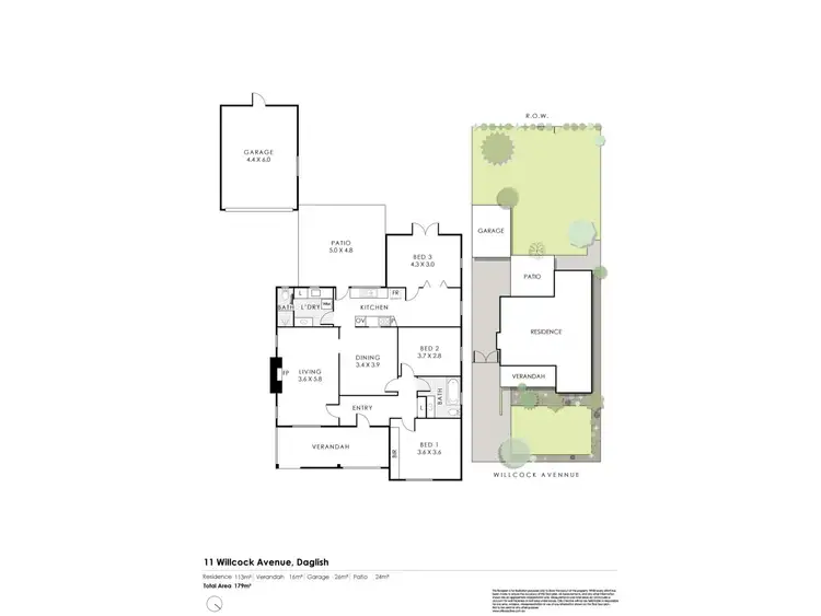 Floorplan of Homely house listing, 11 Willcock Avenue, Daglish WA 6008