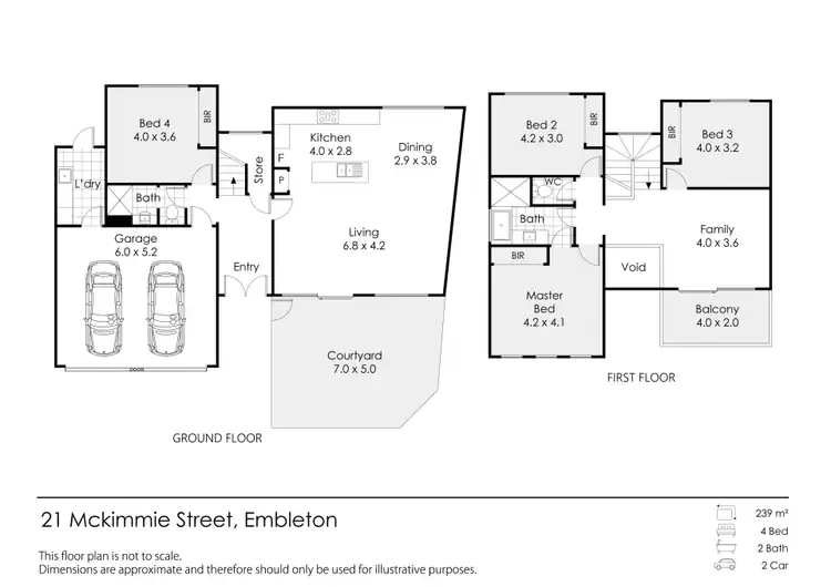 Floorplan of Homely house listing, 21 McKimmie Street, Embleton WA 6062