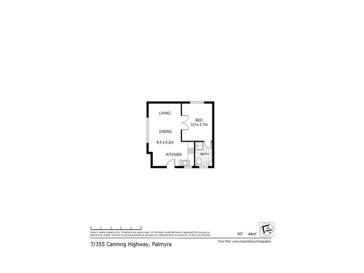 Floorplan of Homely unit listing, 7/355 Canning Highway, Palmyra WA 6157