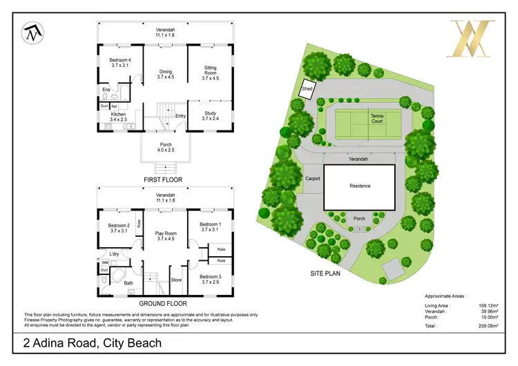 Floorplan of Homely house listing, 2 Adina Road, City Beach WA 6015