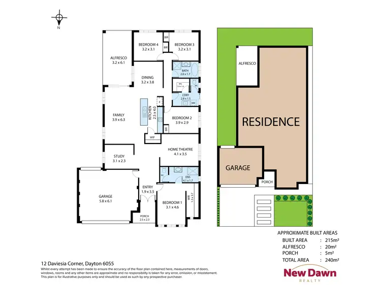 Floorplan of Homely house listing, 12 Daviesia Corner, Dayton WA 6055
