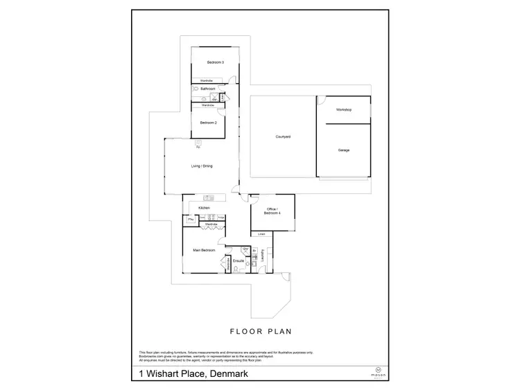 Floorplan of Homely house listing, 1 Wishart Place, Denmark WA 6333