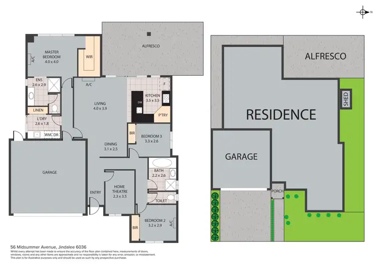Floorplan of Homely house listing, 56 Midsummer Avenue, Jindalee WA 6036