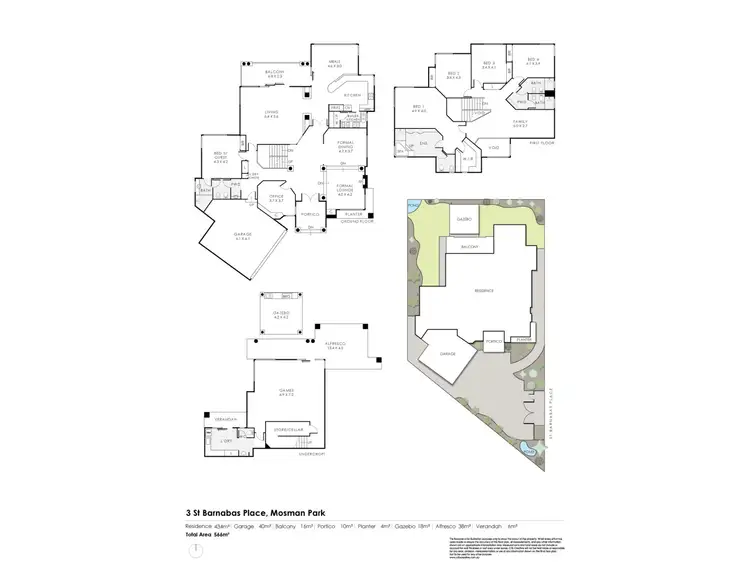 Floorplan of Homely house listing, 3 St Barnabas Place, Mosman Park WA 6012