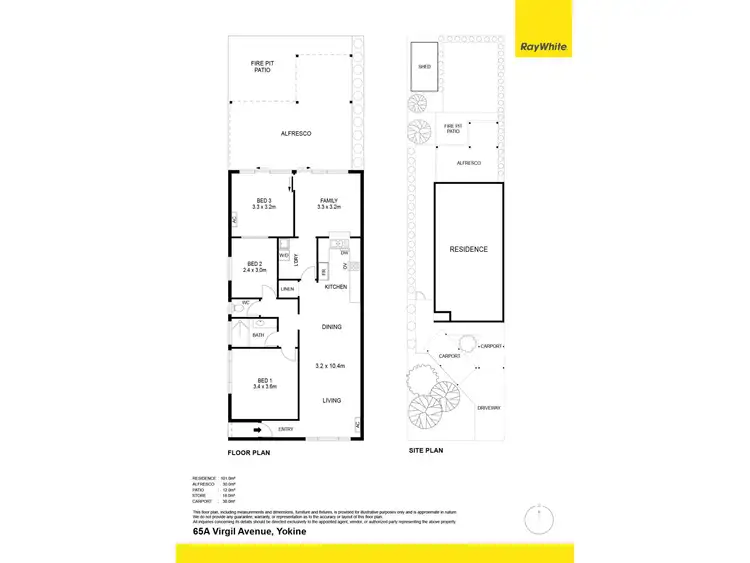Floorplan of Homely house listing, 65A Virgil Avenue, Yokine WA 6060