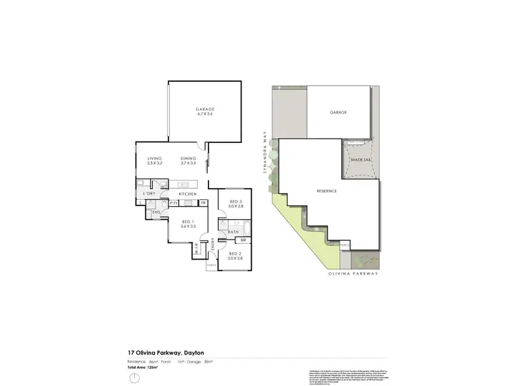 Floorplan of Homely house listing, 17 Olivina Parkway, Dayton WA 6055