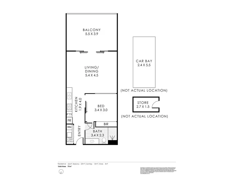 Floorplan of Homely apartment listing, 6/13 O'Connor Close, North Coogee WA 6163